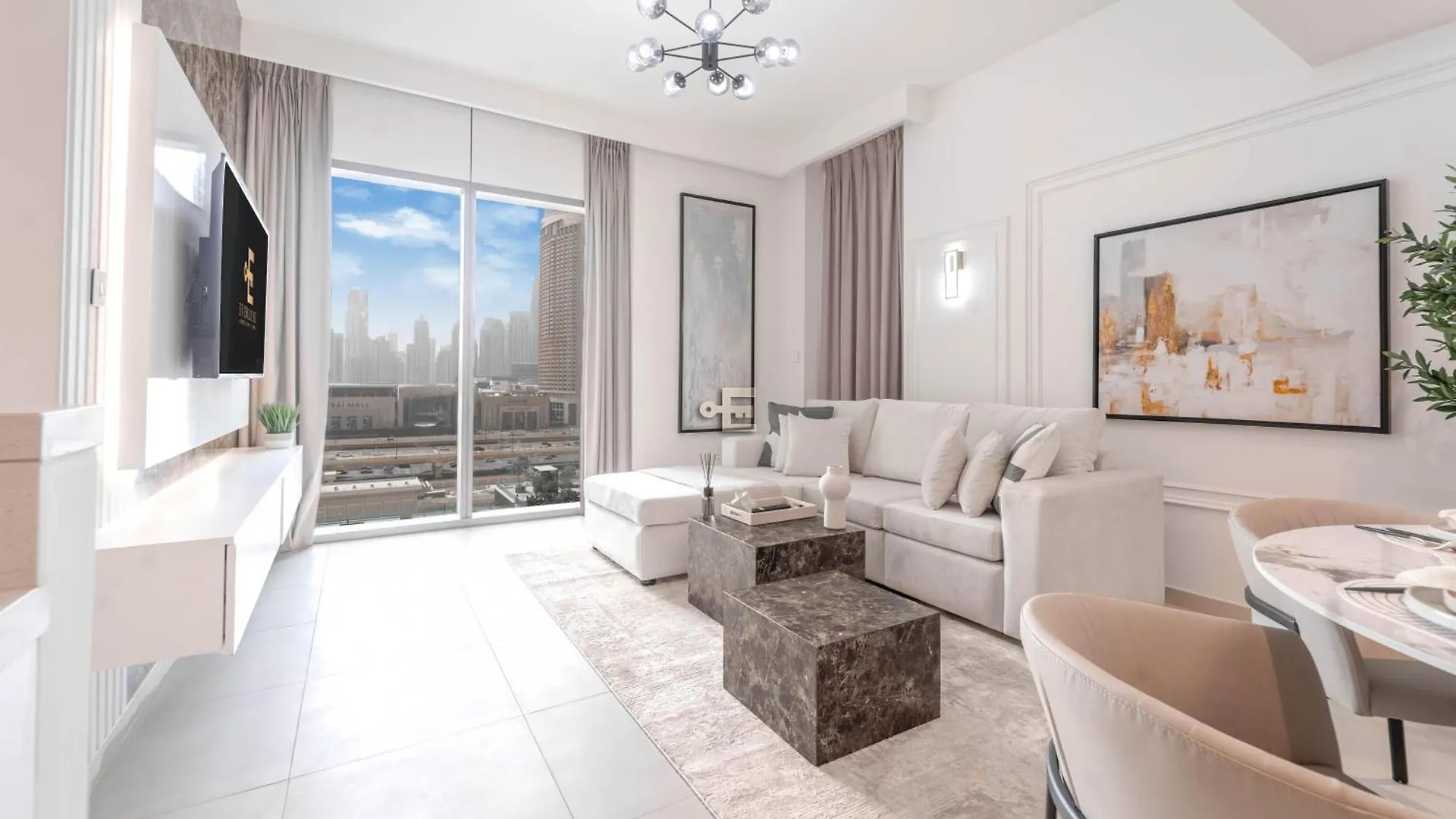 Full Burj Khalifa View 2 Bed In Downtown Dubai Apartment